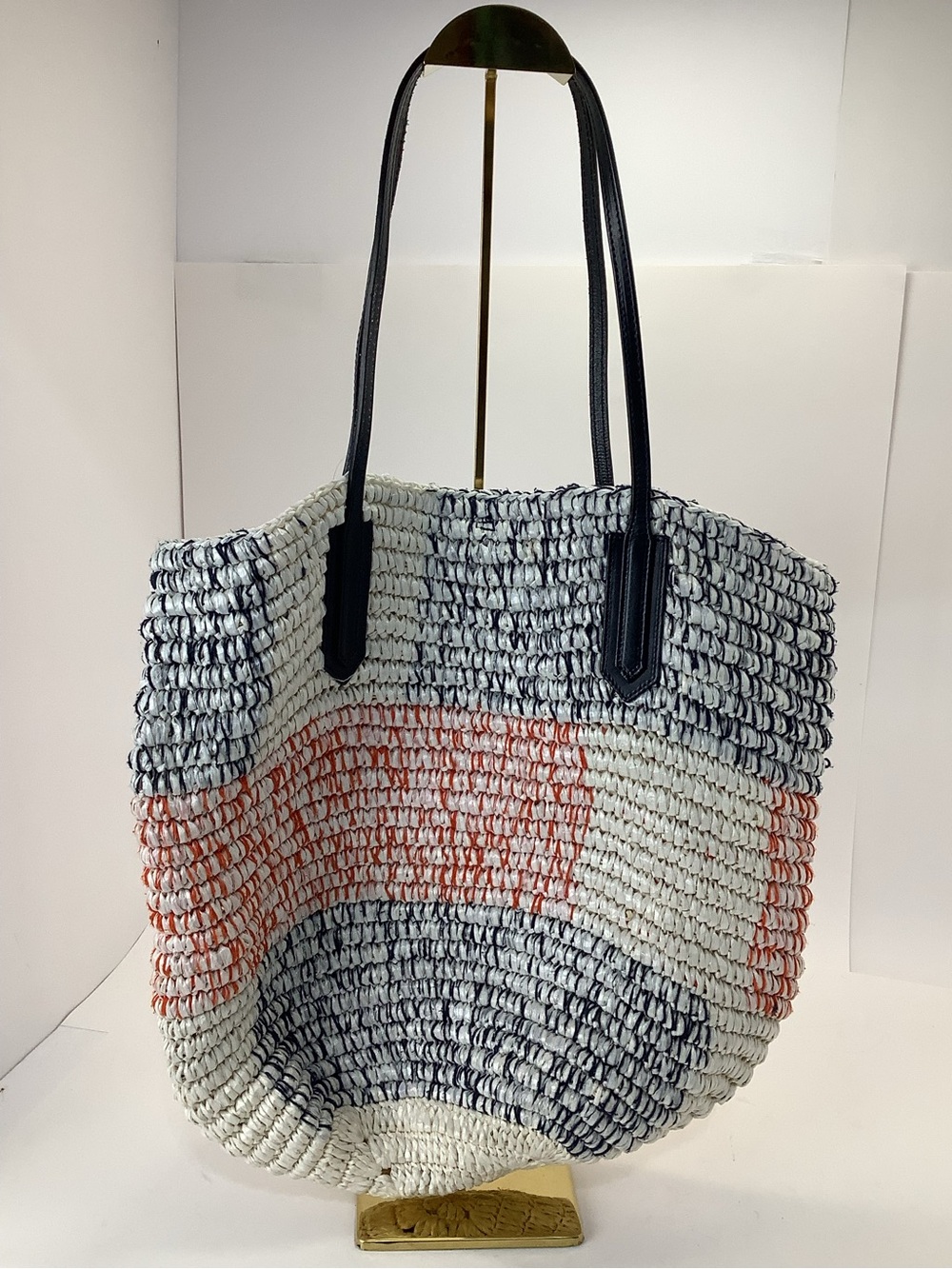 J. Crew Woven Market Tote Beach Bag